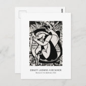 Ernst L. Kirchner – 白黒アーモダント ポストカード (正面/裏面)