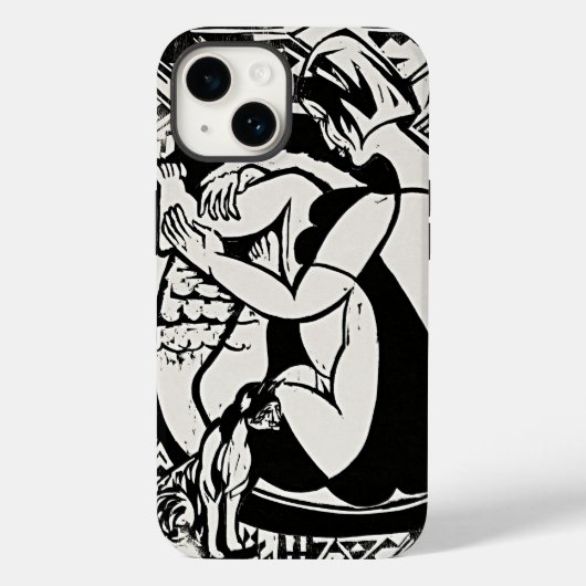 Ernst Ludwig Kirchnerによるバスタブの女性 Case-Mate iPhoneケース (裏面)