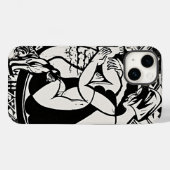 Ernst Ludwig Kirchnerによるバスタブの女性 Case-Mate iPhoneケース (裏面 (横))