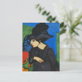Ernst Ludwig Kirchner – フェザーハットを使用したDodo ポストカード (スタンド正面)