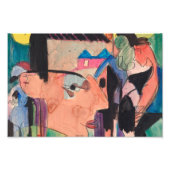 Ernst Ludwig Kirchner Self Portrait フォトプリント (正面)