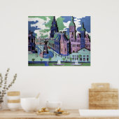 Ernst Ludwig Kirchner View of Dressden Schlossplat ポスター (キッチン)