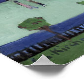 Ernst Ludwig Kirchner View of Dressden Schlossplat ポスター (角)