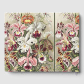 ErnstHaeckel Vintage Botanical Orchid Illustration ゲストブック (裏面)