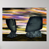 Eroded dream heads, print ポスター (正面)