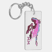 Eroded Horseのムスタングのママのキーホルダー キーホルダー (正面左)