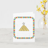 Erogi Christmas Tree _ Lish Holiday Lights Funny F カード (黄色い花)