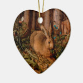 Eropean絵画のウサギ年2023フレームO セラミックオーナメント (左)