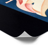 EROSIL女性ドイツの皮膚化粧品用クリームヴィンテージ ポスター (角)