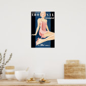 EROSIL女性ドイツの皮膚化粧品用クリームヴィンテージ ポスター (キッチン)