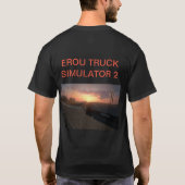 Erouのトラックのシミュレーター2のTシャツの人 Tシャツ (裏面)