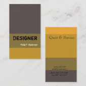 Eroxionカラー男らしブロックコンサルタント 名刺 (正面/裏面)