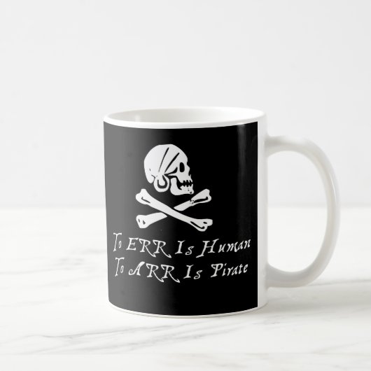 errにArrに人間あります海賊はです コーヒーマグカップ (右)