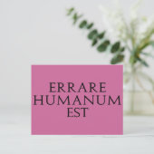 Errare Humanum Estはがき ポストカード (スタンド正面)
