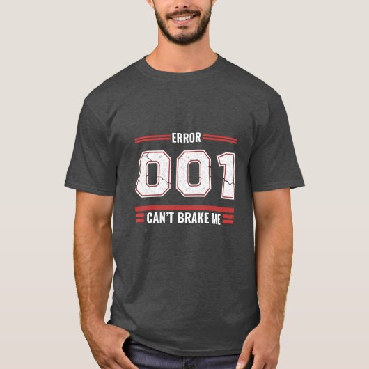 Error 001 Can’t Break Me TShirt – Savage Alpha Gym Tシャツ (正面)