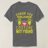 Error 404 Costume Not Found Halloween Coding Costu Tシャツ (デザイン正面)