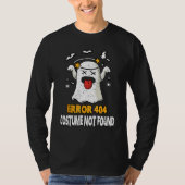 Error 404 Costume Not Found Halloween Ghost Tシャツ (正面)
