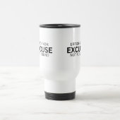 Error 404: Excuse Not Found Insulated Travel Mug トラベルマグ (中央)