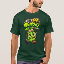 Error 404 Memory Not Found おもしろPodPea Tシャツ
