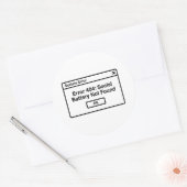 Error 404: Motivation ラウンドシール (封筒)