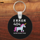 Error 404 Unicorn Costume Found Halloween Programm キーホルダー (正面)