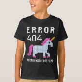 Error 404 Unicorn Costume Found Halloween Programm Tシャツ (正面)
