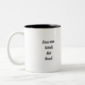 Error 404 Words Not Found 楽しいコーヒーマグ ツートーンマグカップ (左)