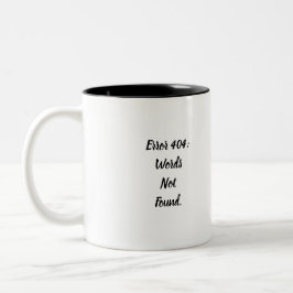 Error 404 Words Not Found 楽しいコーヒーマグ ツートーンマグカップ