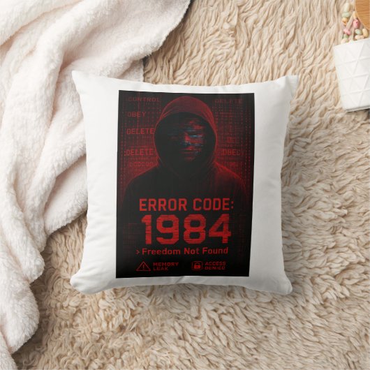 Error Code – Freedom Not Found Dystopian クッション (ブランケット)