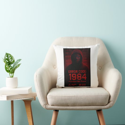 Error Code – Freedom Not Found Dystopian クッション (椅子)