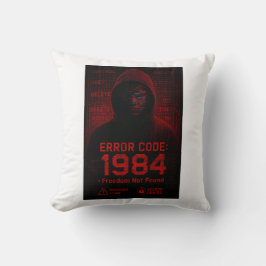 Error Code – Freedom Not Found Dystopian クッション