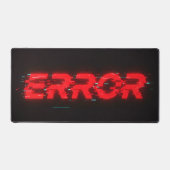 "ERROR" Glitch Aesthetic Extended Desk Mat デスクマット (正面)