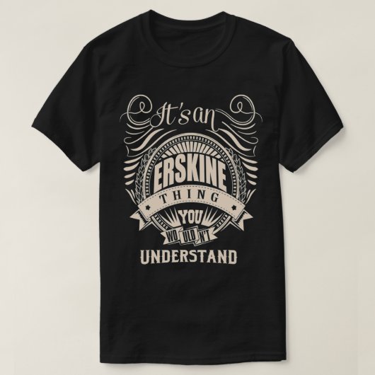 ERSKINEのギフト Tシャツ (デザイン正面)