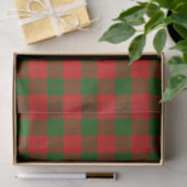 Erskine tartan red green plaid 薄葉紙 (ギフト)