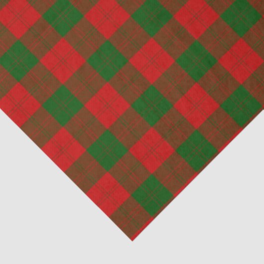 Erskine tartan red green plaid 薄葉紙 (詳細)