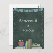 Erster Schultag | Benvenuti a scuola ポストカード (正面/裏面)