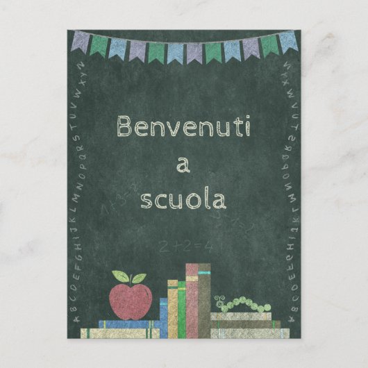 Erster Schultag | Benvenuti a scuola ポストカード (正面)