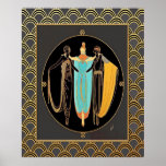 ERTE Art Deco Three Ladies ポスター<br><div class="desc">If you choose to download, Your local Walgreen store makes board posters of your download into different sizes and in various textures at a very good price. Sometimes with a discount. A tip from my US friend. For UK see "Digital Printing" online. I created this Poster with a vintage image...</div>