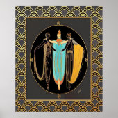 ERTE Art Deco Three Ladies ポスター (正面)