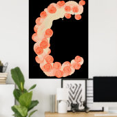 Erte - The Letter C from the Alphabet Suite, 1976 ポスター (ホームオフィス)