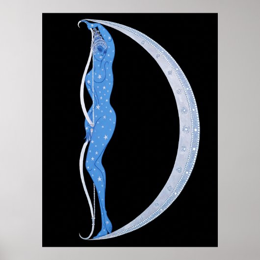 Erte - The Letter D from the Alphabet, 1976 ポスター (正面)