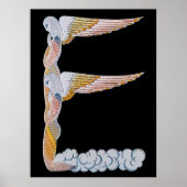 Erte - The Letter E from the Alphabet Suite, 1976 ポスター (正面)