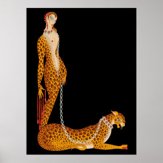 Erte - The Letter L from the Alphabet, 1976 ポスター
