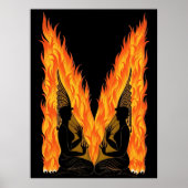 Erte - The Letter M from the Alphabet, 1976 ポスター (正面)