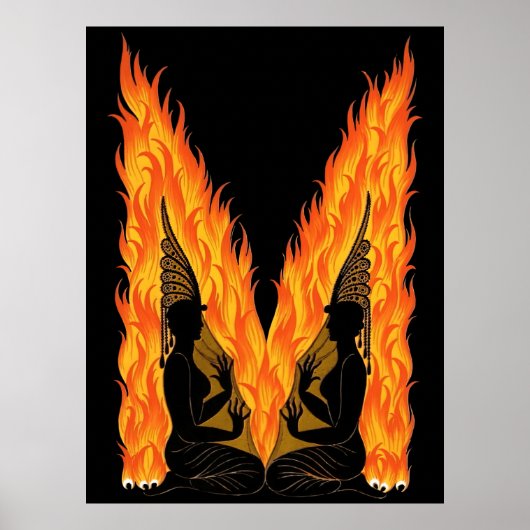 Erte - The Letter M from the Alphabet, 1976 ポスター (正面)