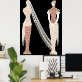 Erte - The Letter N from the Alphabet, 1976 ポスター (ホームオフィス)