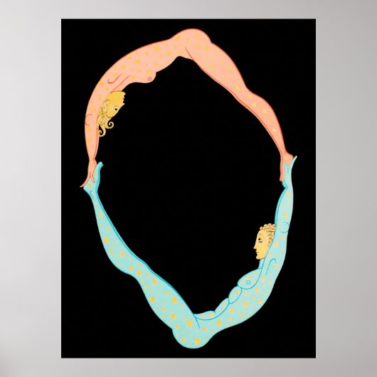 Erte - The Letter O from the Alphabet Suite, 1976 ポスター (正面)