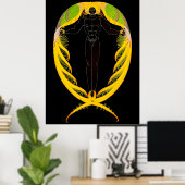 Erte - The Letter P from the Alphabet, 1976 ポスター (ホームオフィス)