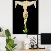 Erte - The Letter T from the Alphabet Suite, 1976 ポスター (ホームオフィス)