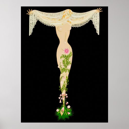 Erte - The Letter T from the Alphabet Suite, 1976 ポスター (正面)